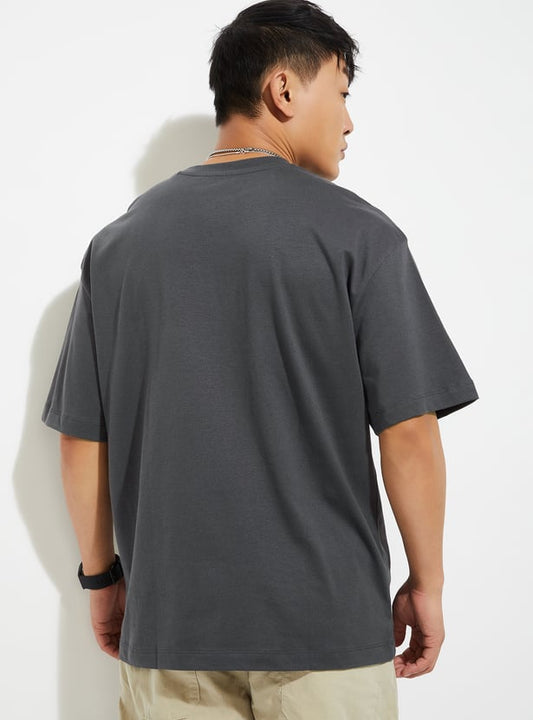 URB_N Men Hot Wheels Print Oversized T-shirt