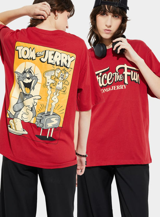 URB_N Women Tom & Jerry Oversized T-shirt