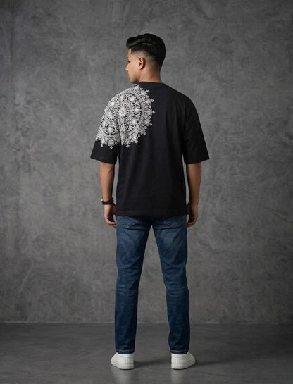 Premium Black Oversized Art Tee