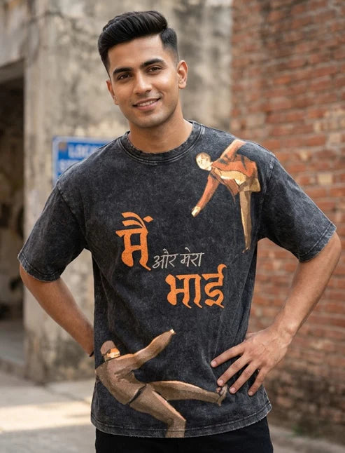 Brotherhood Oversized Charcoal Tee